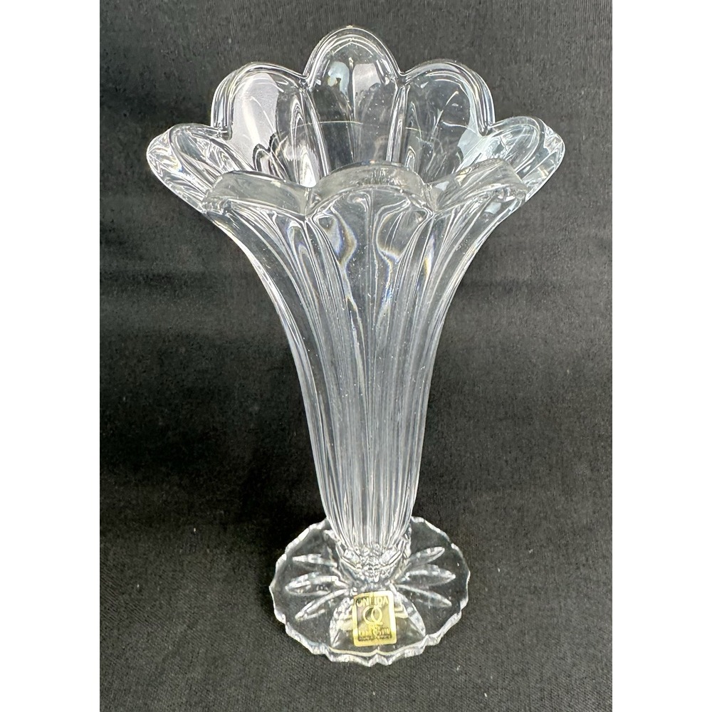 Oneida Juilliard 24% Lead Crystal 8" Bud Vase Made In Germany
